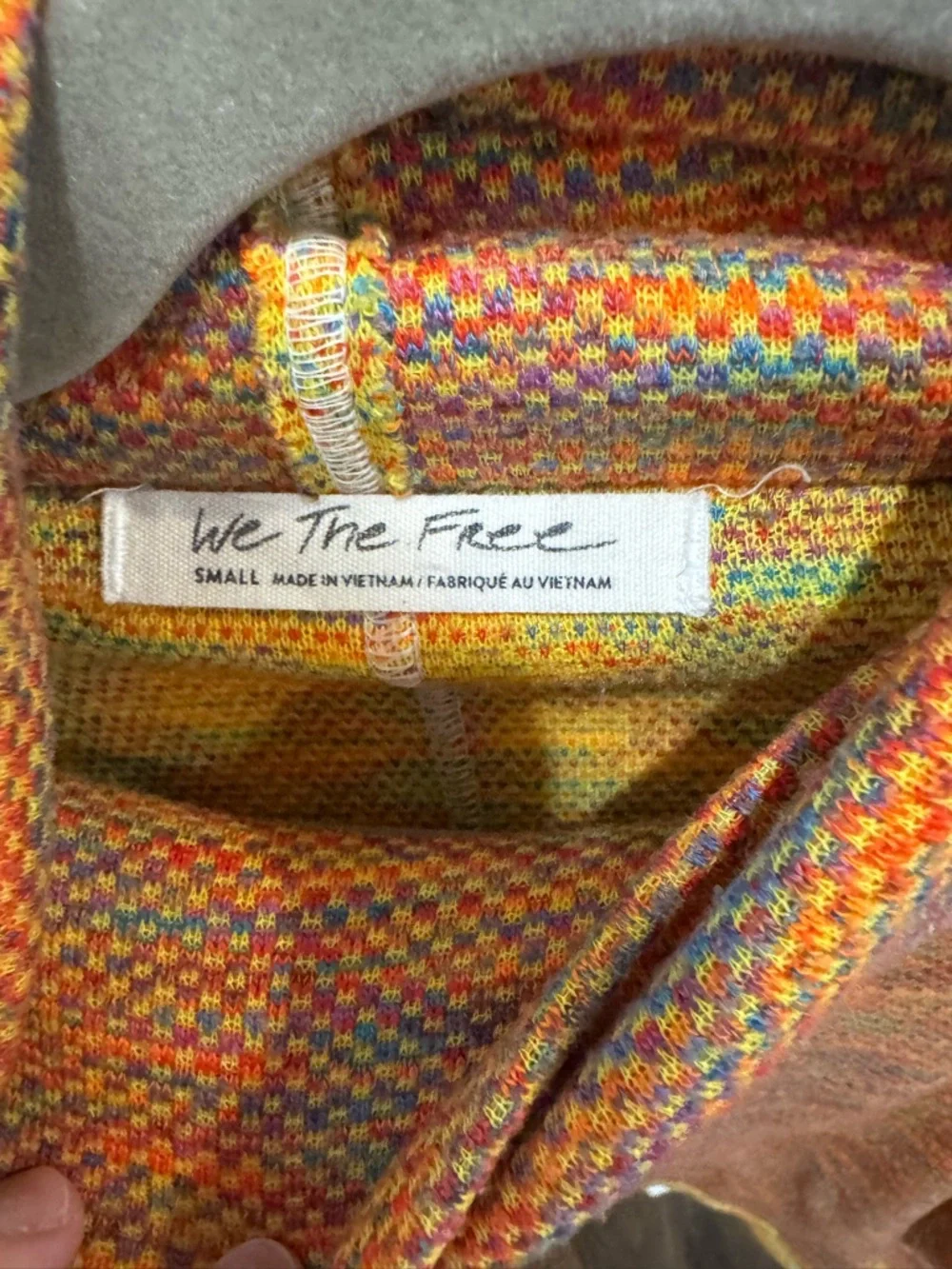 We the Free Sunny Day  Turtleneck Knit Sweater - Orange Blend - Picture 3 of 3